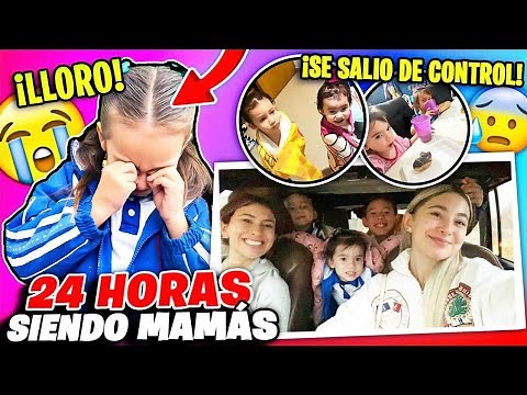 24 HORAS SIENDO MAMÁS EN DIA DE ESCUELA 😨 | Hermanas JM con ‪@losmolinaoficial‬