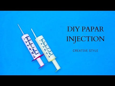 DIY Paper Injection || How to make a paper DIY injection