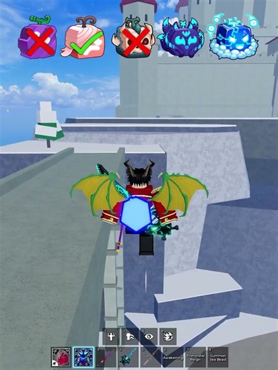 All Fruit vs Ice Castle #bloxfruits #roblox