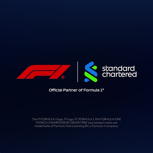 We are a new Official Partner of Formula 1®, united by performance, teamwork, and a global network. For those who stay a lap ahead. Now is our time. | Standard Chartered