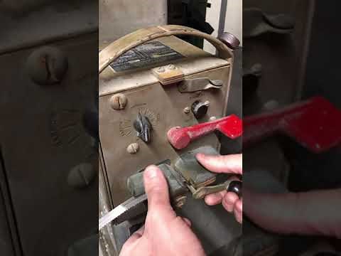 Blade welding on a DoAll bandsaw