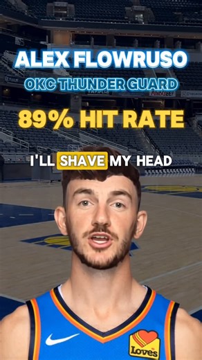 Player Props on Instagram: "Alex Flowruso shares his 89% HIT-RATE prop for Game 6 of the NBA Finals tonight💥 Comment “Bald” and I’ll DM you the prop💰 #sportsbetting #playerprops #nba #nbabetting #sportsbettingadvice #prizepicks #nbaprops #bettingadvice #thunder #okcthunder #okc"