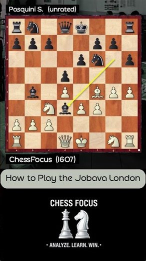 How to Play the Jobava London: First Moves 🚀 #chessopening #chess #jobava #jobavalondon #chessmoves