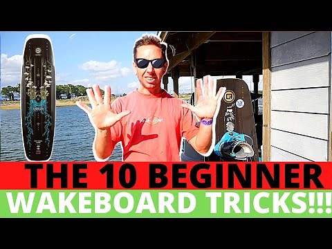 THE 10 BEGINNER WAKEBOARD TRICKS!!!