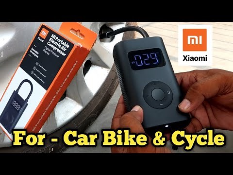 Xiaomi - Mi : Portable Electric Air Compressor !! Review || Test for Bike ,Car & Cycle tyre inflator