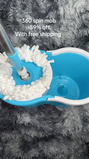 Magic spin mop with 2 microfiber heads, affordable and efficient, link below this video #Cleaning#360mop#MagicSpinmopwithBucket#mop#tiktokmademebuylt