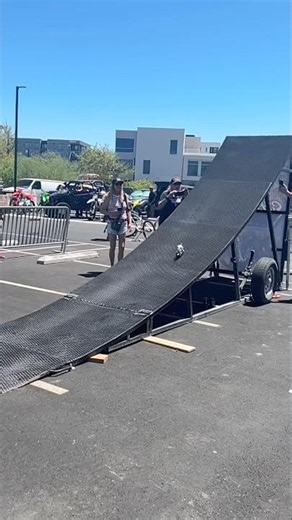 Visited the Evel Knievel Experience in Vegas & the daredevil team let Evel use their full size ramp!