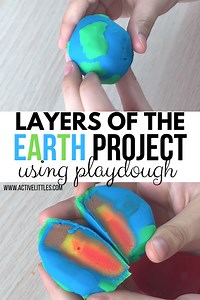 Layers of the Earth Project using Playdough - Active Littles