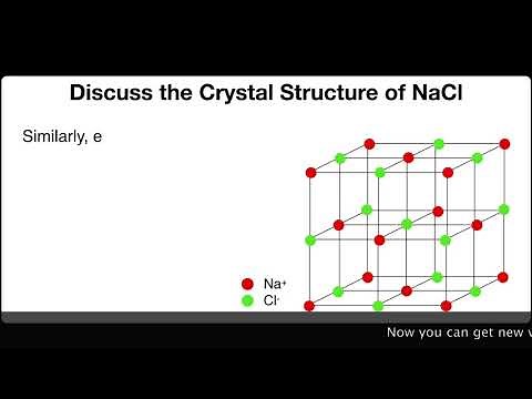 Discuss the crystal Structure of NaCl. | Solid State | Physical Chemistry