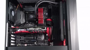 SilverStone Technology RL06BR-GP black and Red Color with Full Tempered-Glass Side Panel and 3 120mm Red LED Intake Fan Cases SST-RL06BR-GP