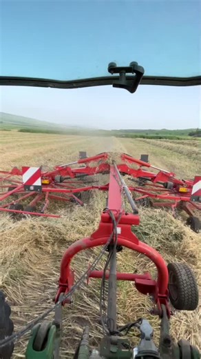 Efficient Hay Processing with Red Forage Harvester