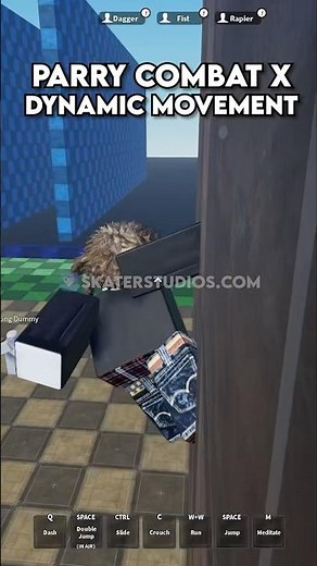 Parry-Based Combat X Dynamic Movement System #robloxstudio #robloxdev #parkour #combat