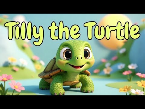 Tilly the Turtle Nursery Rhyme for Kids Cute Animal Rhymes ‪@funtooze‬ #toddlersongs#preschool