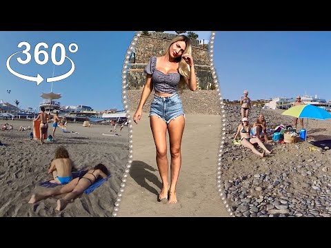 360 VR 5.7K | Beach Walk, Canary Islands| Oculus Quest 2 | Insta360 #vr360 #vrgirl