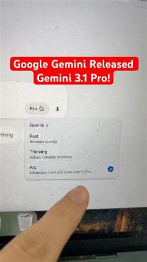 Google Gemini's NEW Gemini 3.1 Pro is CRAZY! #shorts