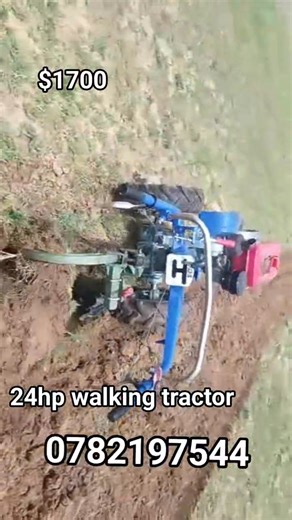 Hand operated,* walk-behind two wheel tractor suitable for small to medium scale farmers. Equipment that can be attached includes, plough, planter, trailer, water pump, multi-crop thresher etc. *Specs* Engine Power: 24HP Diesel Start mechanism: Crank Gearing: 6 Forward and 2 Reverse Fuel Tank Capacity: 16L fuel tank Weight: 370 Tyre size: 12 inch Wheel width: 1,050 mm Contact 078 219 7544 #reelschallengereelschallenge #reelsviral #foryou #mutare #Zimbabwe #zimbabweanculture #Chipinge #Marondera