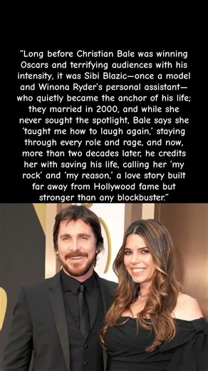 Christian Bale Says Wife Sibi Blazic Taught Him ‘How to Laugh Again #batman