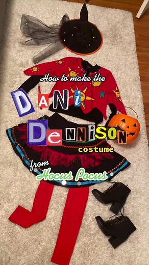 Here is how I made my Dani Dennison Costume from Hocus Pocus! @disney @freeform #hocuspocus #halloween #costume #diy #howto #spookyseason