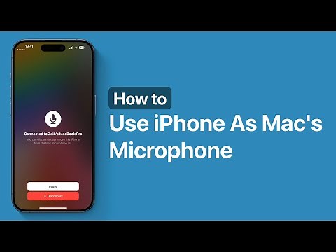 How To Use iPhone As Mac's Microphone