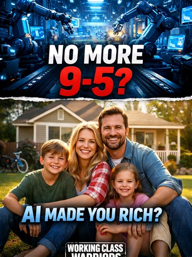 WHAT IF AI MADE WORK OPTIONAL? (And Who Actually Gets the Wealth?) 📄 DESCRIPTION Imagine a country where survival isn’t tied to a paycheck. AI runs factories, logistics, farming, accounting, energy grids — production costs collapse. Housing, food, utilities, and healthcare become affordable at scale. But here’s the real question: when machines generate the wealth… who owns the output? If corporations keep it, power concentrates. If productivity gains are distributed, freedom expands. This isn’t