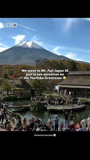 Wave at the YouTube livestream camera Mt Fuji, Japan 🇯🇵