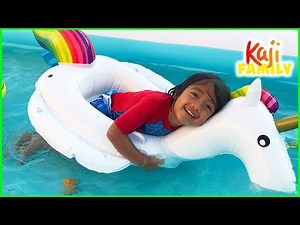 Ryan have a fun pool day with Emma and Kate!!!!