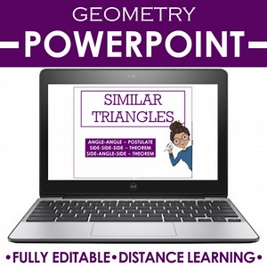 Geometry PowerPoint | Similar Triangles & Shortcuts DISTANCE LEARNING