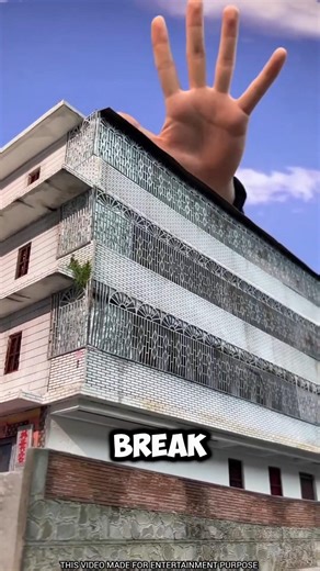 Giant Fixing House! 😱 Little Man Yells Monster – But He's Repairing It! 🏠🧍‍♂️