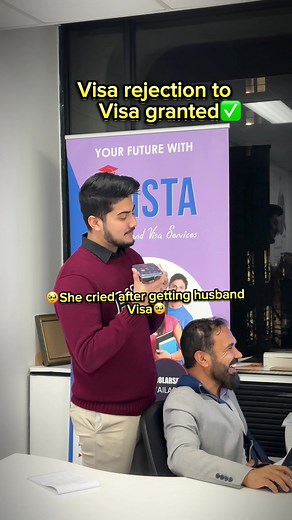 🥹She cried after getting husband visa🥹contact us for any student related service ☎️0422737738☎️ #fyp #australia #sydney #nepali #dependant #husband #wife @insta education and visa