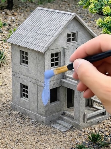 10/100 ( Mini Dream House Built From Scratch Using Tiny Tools_ 😱 ) #tinytools #minidreamhouse #miniaturehouse #growaccount #unfreezemyaccount