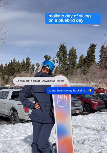 Bluebird Day Skiing at Snowbasin Resort with Ikon Pass