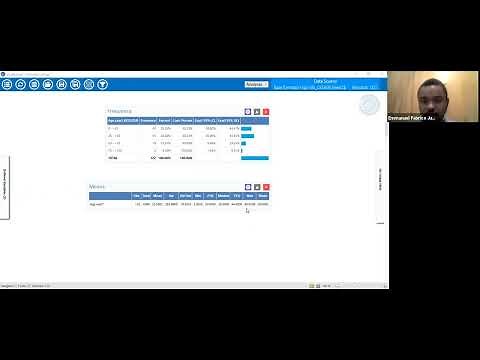 Analyse descriptive -Variables quantitatives- Epi Info