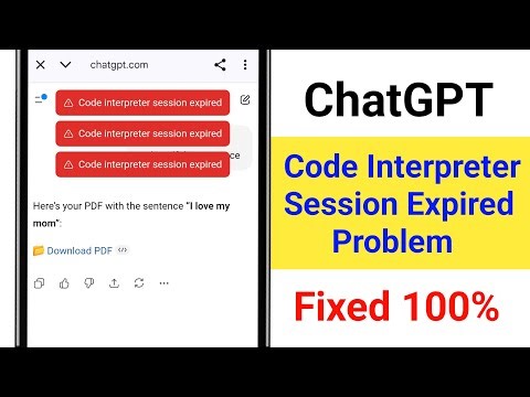 ChatGPT Code interpreter session expired Problem | Fix ChatGPT Code interpreter session expired