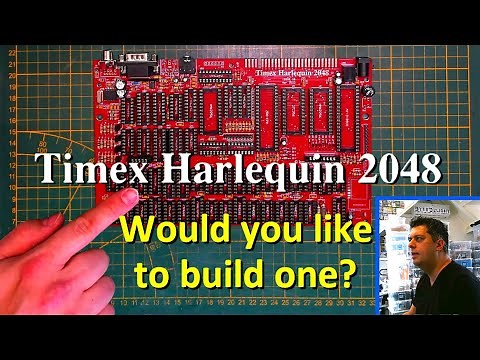 Timex Harlequin 2048 'ZX Spectrum' clone DIY build