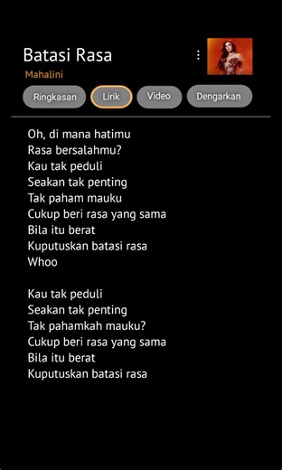 Batasi Rasa - Mahalini (Lagu & Trailer Terikat Janji)