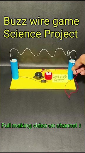 Wire loop game science project #shortvideo #shorts #shortsfeed #shortsvideo #scienceproject