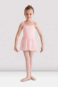 Girls Barre Stretch Waist Ballet Skirt, Light Pink