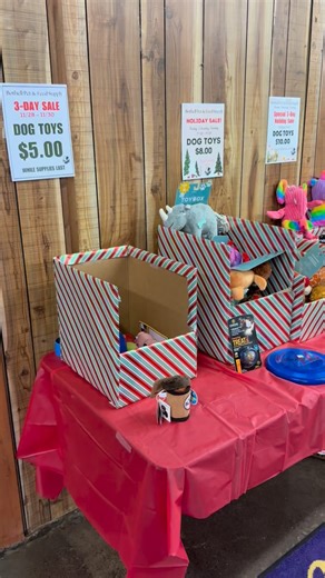 We’re getting ready for our indoor sidewalk sale this Black Friday weekend! Everything on these tables will be at steep discounts and final sale as we prepare for our store remodel. Come on by and see what you can get your furry friends this holiday season! | Bothell Pet & Feed Supply