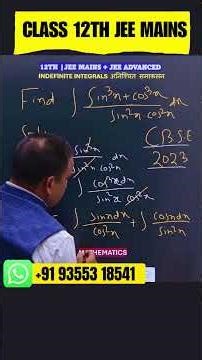 indefinite integral Technique made it easy to format using trigonometric functions