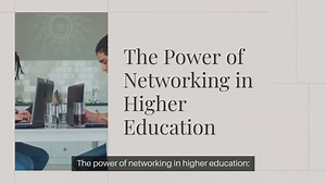 The power of networking in higher education