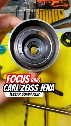 Carl Zeiss Jena Tessar 50mm F2.8 (m42) stiff focus ring #carlzeissjena #carlzeisslenses