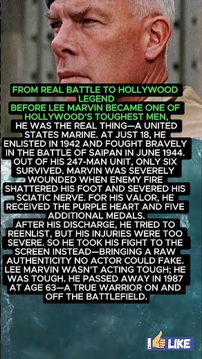 "From Marine to Movie Legend: The Real Story of Lee Marvin"