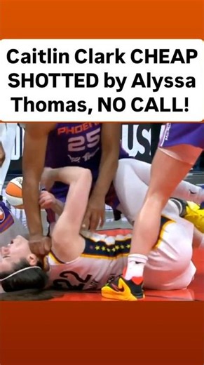 😱 CAITLIN CLARK INJURED, CHEAPSHOT BY ALYSSA THOMAS, NO CALL | Indiana Fever WNBA women's basketball