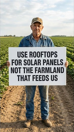 🌱☀️ Renewable energy matters — but so does the land that feeds America. We can power the future without paving over our food supply. 🛑 Farmland should grow crops, not solar panels. ✅ Rooftops, warehouses, and parking lots offer millions of square feet of untapped potential. We don’t need to choose between clean energy and food security. We just need smart planning. Because once farmland is gone, it doesn’t come back. #SaveOurFarmland #SmartSolar #FoodSecurityFirst #RooftopsNotRows #ProtectAmer