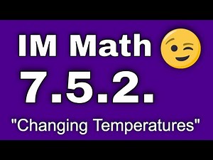 😉 7th Grade, Unit 5, Lesson 2 "Changing Temperatures" Illustrative Mathematics