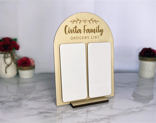 Customizable Grocery List & Weekly Meal Planner, Reusable Shopping List, Dry Erase Family Menu Board, Kitchen Meal Planning Sign - Etsy