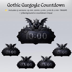 Animated Stream Timer: Gothic Medieval Countdown (MP4 & Webm) - Etsy
