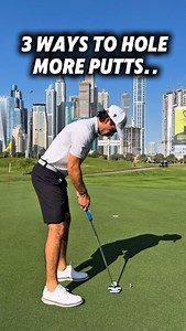 3 ways to hole more putts ⛳️🔥 Most golfers think better putting comes from more reps. In reality, it comes from better fundamentals. 🔗 Connection Your arms, shoulders, and putter should move as one unit. When you stay connected, the face returns square more often 👉 better start lines, more makes 🎯 ⏱️ Tempo Great putters don’t rush. A smooth, repeatable tempo controls distance and keeps pressure off your stroke. Same rhythm on short putts and long putts 🟢 🧘‍♂️ Stability Quiet lower body. St