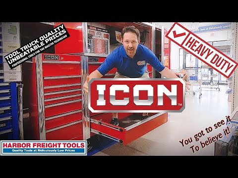 ICON Tool Storage Hands on Drawer Slide Testing Harbor Freight