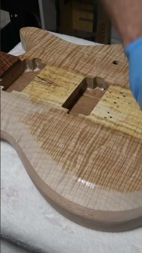 Applying Tung Oil On A Guitar Body